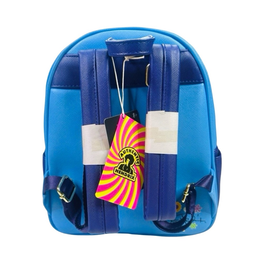 Loungefly Jimi Hendrix Psychedelic Landscape Zip Mini Backpack 9” x 10.5” x 4.5” - Picture 8 of 12